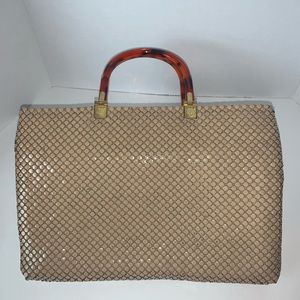 Top Handle Metal Mesh Purse